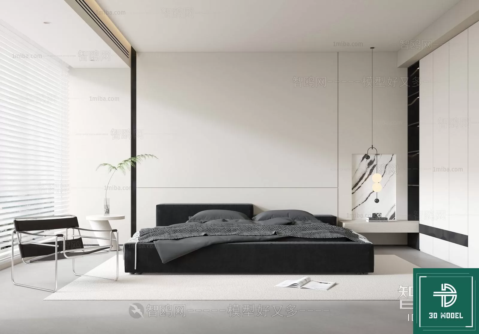 BEDROOM – 3DS MAX MODELS – 291 – PRO BEDROOM – 3DS MAX MODELS – 291 – PRO