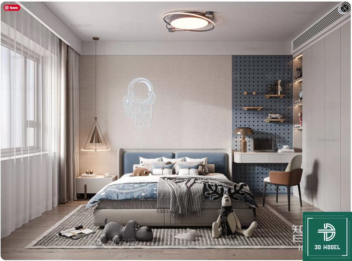 BEDROOM – 3DS MAX MODELS – 295 – PRO BEDROOM – 3DS MAX MODELS – 295 – PRO