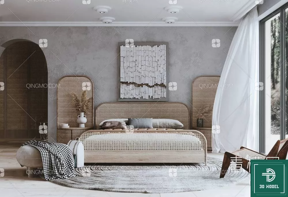 BEDROOM – 3DS MAX MODELS – 297 – PRO BEDROOM – 3DS MAX MODELS – 297 – PRO