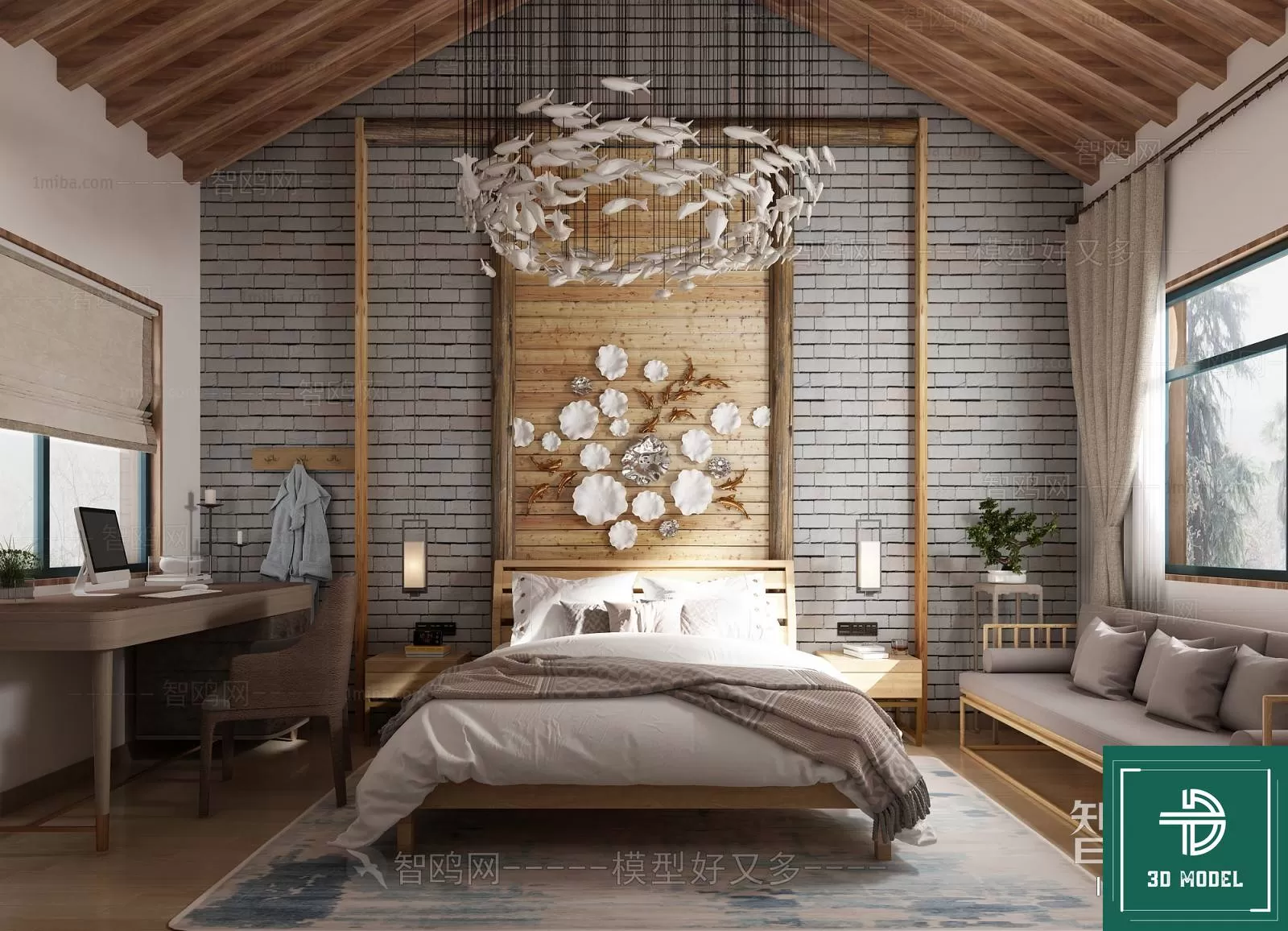 BEDROOM – 3DS MAX MODELS – 304 – PRO BEDROOM – 3DS MAX MODELS – 304 – PRO
