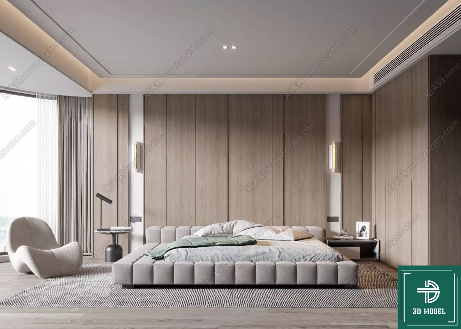 BEDROOM – 3DS MAX MODELS – 305 – PRO BEDROOM – 3DS MAX MODELS – 305 – PRO