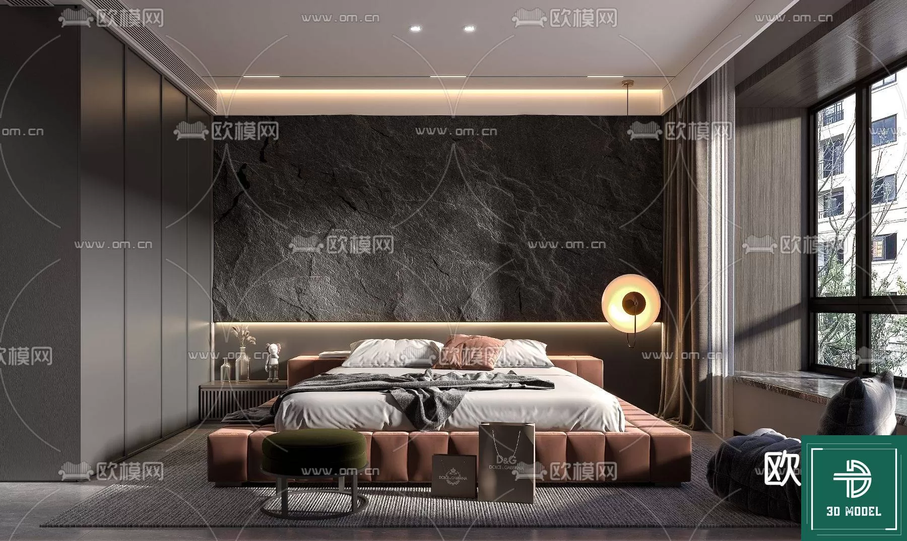 BEDROOM – 3DS MAX MODELS – 312 – PRO BEDROOM – 3DS MAX MODELS – 312 – PRO
