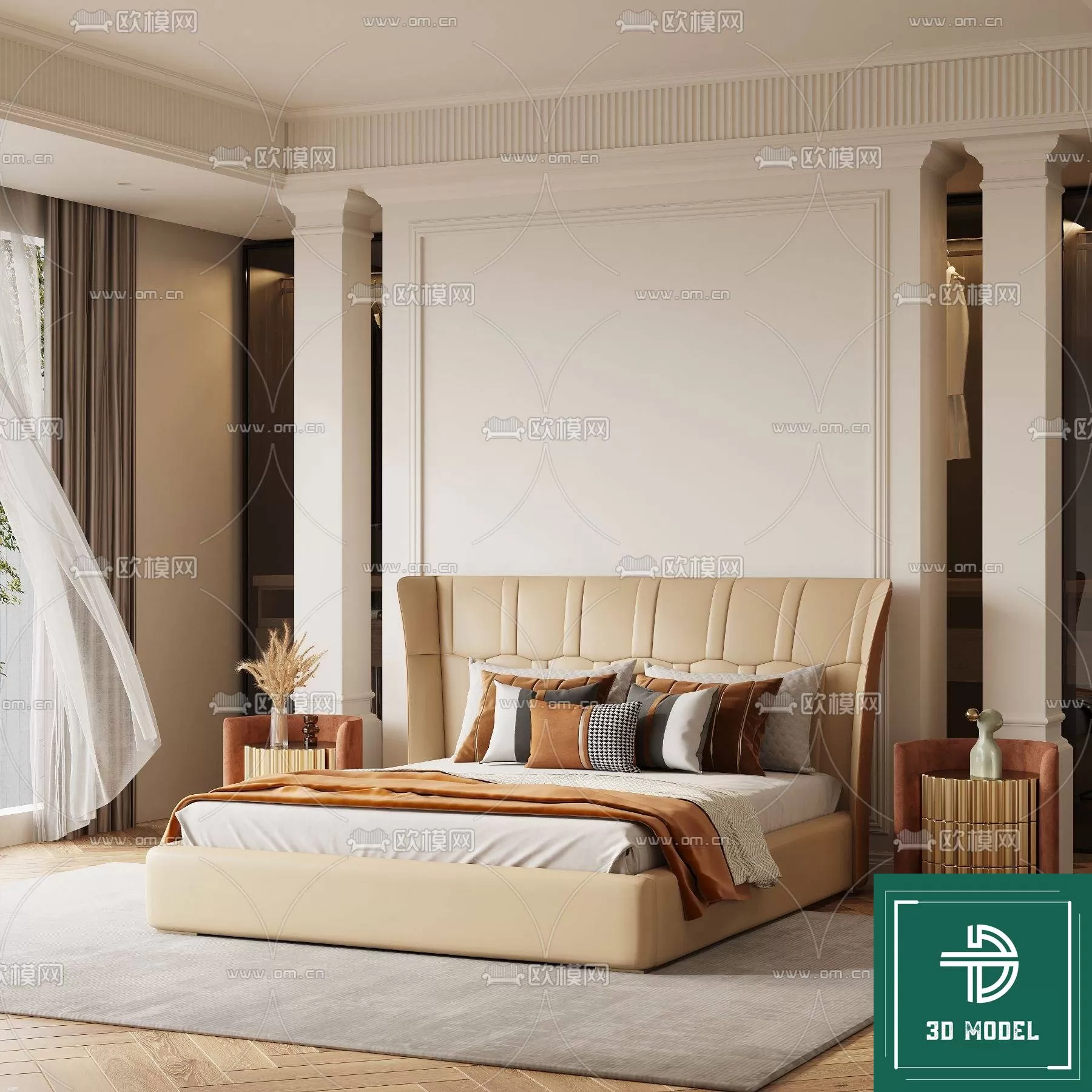 BEDROOM – 3DS MAX MODELS – 319 – PRO BEDROOM – 3DS MAX MODELS – 319 – PRO