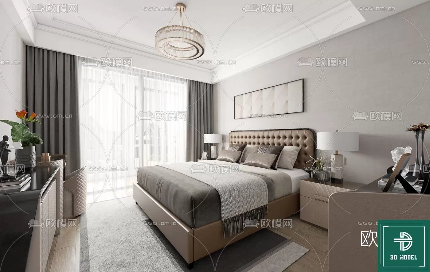 BEDROOM – 3DS MAX MODELS – 321 – PRO BEDROOM – 3DS MAX MODELS – 321 – PRO