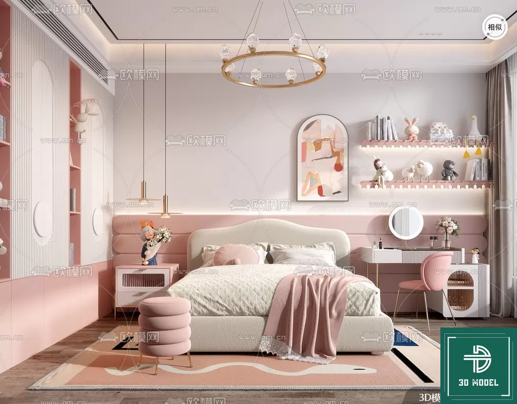 BEDROOM – 3DS MAX MODELS – 322 – PRO BEDROOM – 3DS MAX MODELS – 322 – PRO