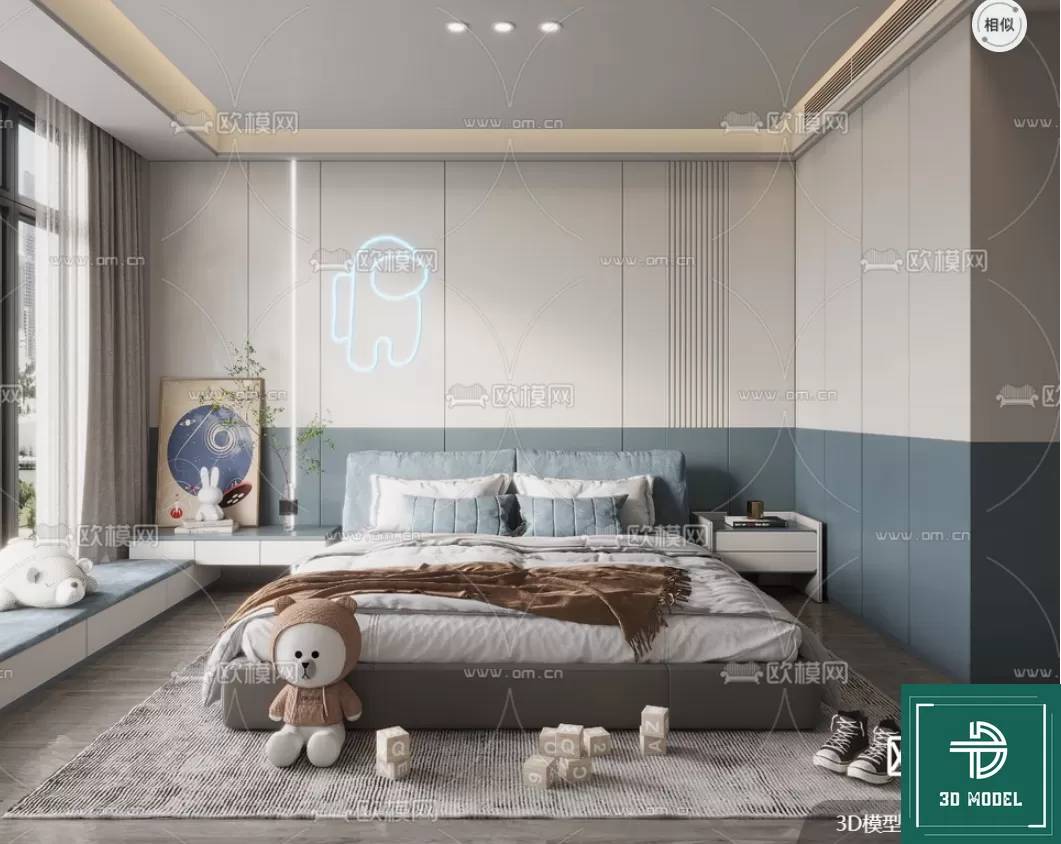 BEDROOM – 3DS MAX MODELS – 325 – PRO BEDROOM – 3DS MAX MODELS – 325 – PRO