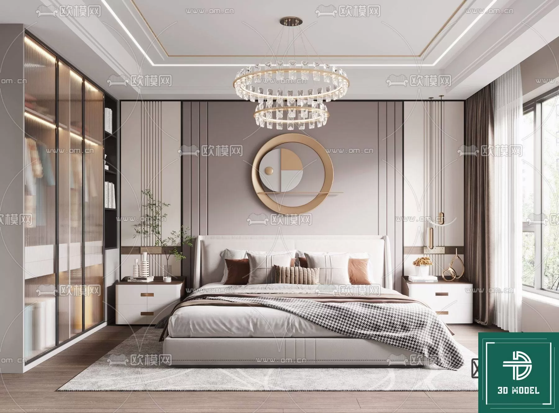 BEDROOM – 3DS MAX MODELS – 326 – PRO BEDROOM – 3DS MAX MODELS – 326 – PRO