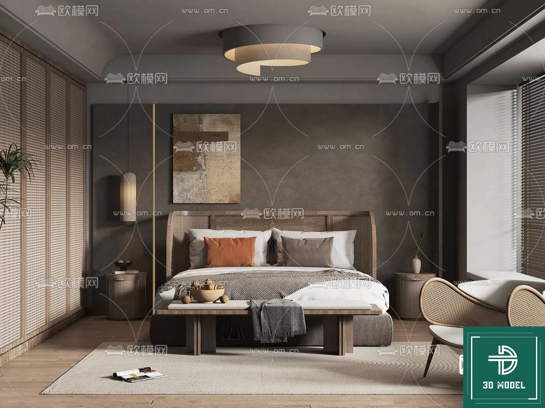 BEDROOM – 3DS MAX MODELS – 327 – PRO BEDROOM – 3DS MAX MODELS – 327 – PRO