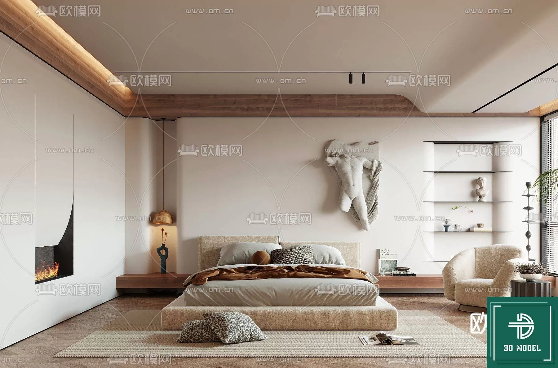 BEDROOM – 3DS MAX MODELS – 329 – PRO BEDROOM – 3DS MAX MODELS – 329 – PRO