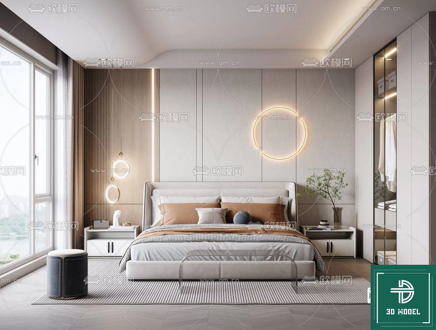 BEDROOM – 3DS MAX MODELS – 330 – PRO BEDROOM – 3DS MAX MODELS – 330 – PRO