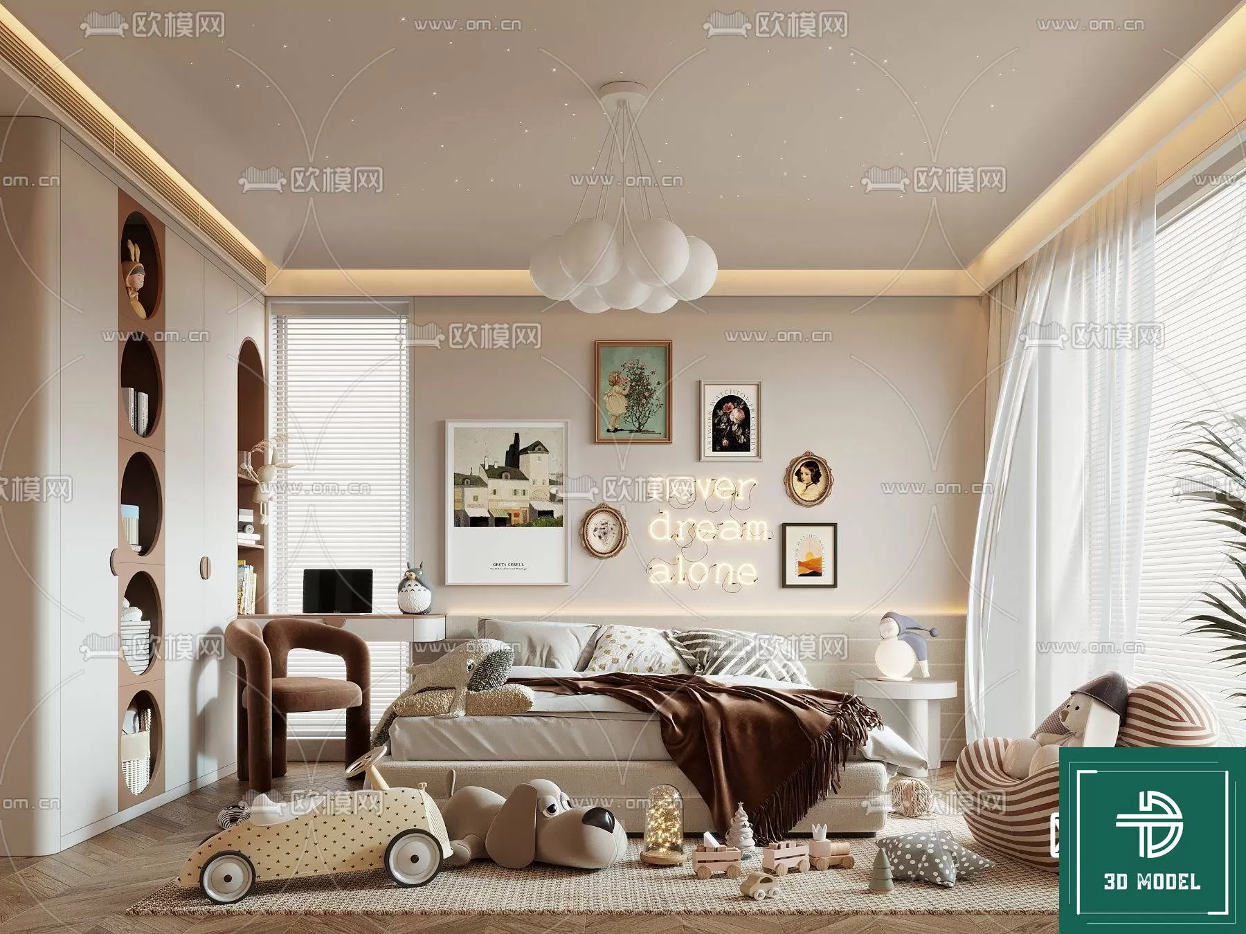 BEDROOM – 3DS MAX MODELS – 334 – PRO BEDROOM – 3DS MAX MODELS – 334 – PRO