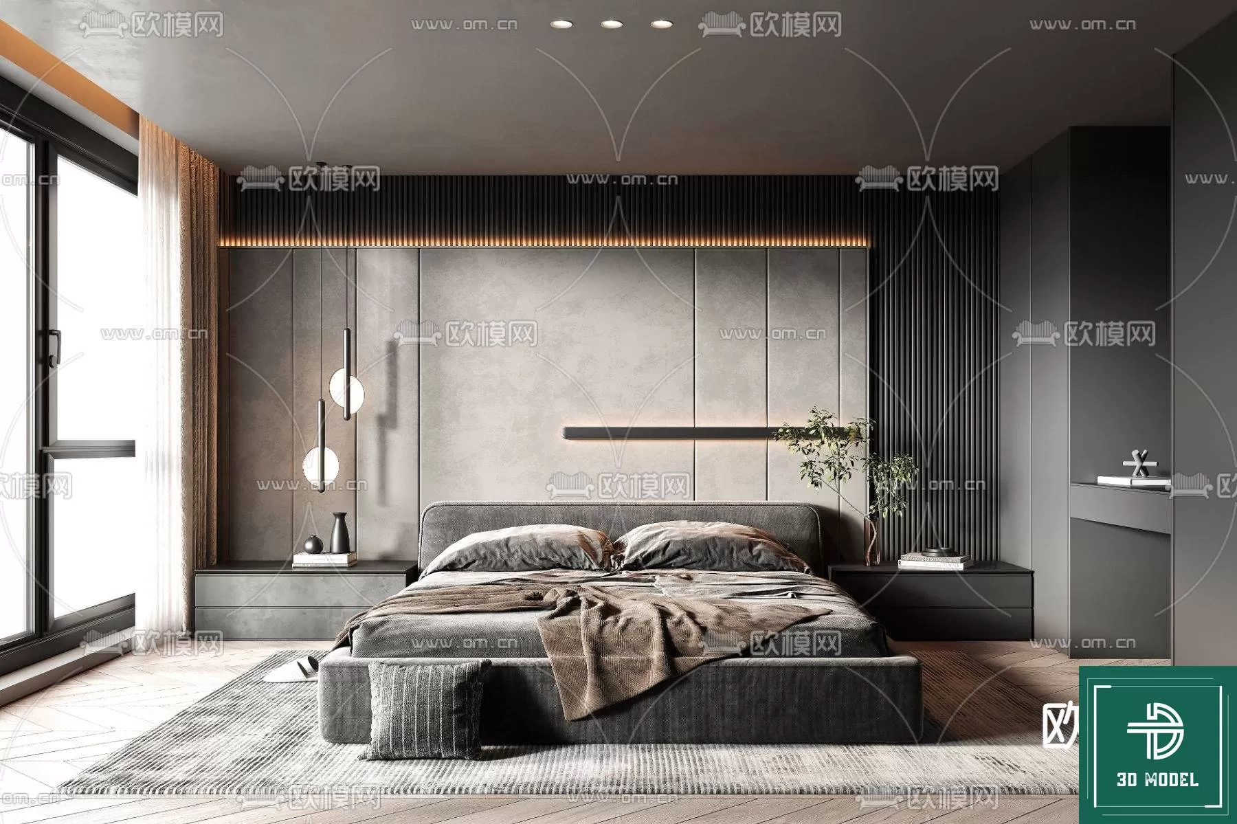 BEDROOM – 3DS MAX MODELS – 335 – PRO BEDROOM – 3DS MAX MODELS – 335 – PRO