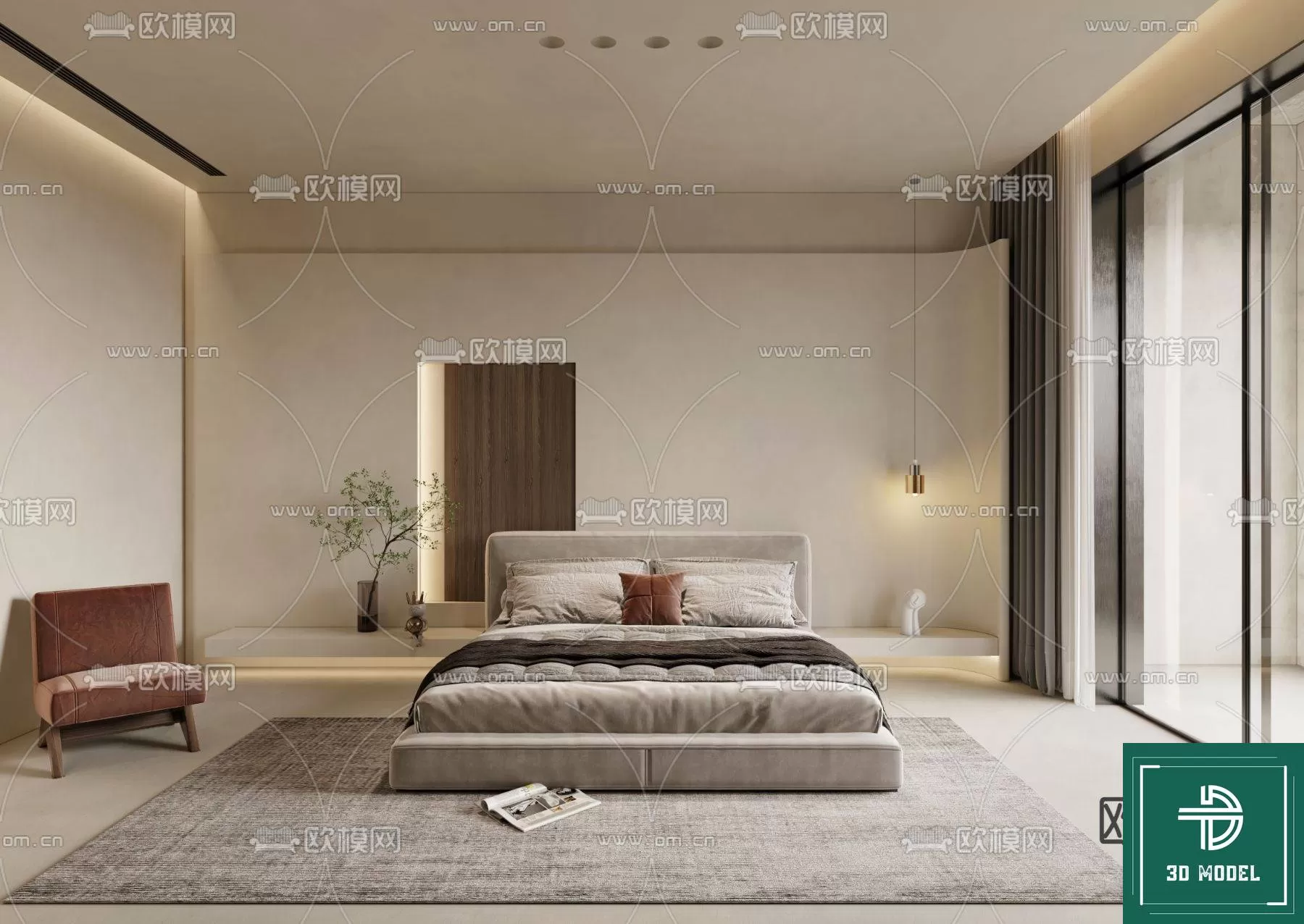 BEDROOM – 3DS MAX MODELS – 340 – PRO BEDROOM – 3DS MAX MODELS – 340 – PRO