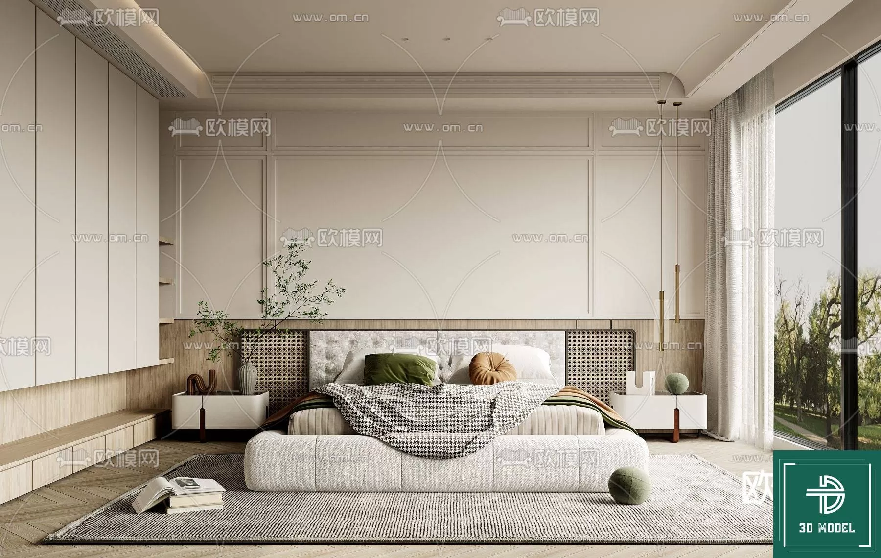 BEDROOM – 3DS MAX MODELS – 341 – PRO BEDROOM – 3DS MAX MODELS – 341 – PRO