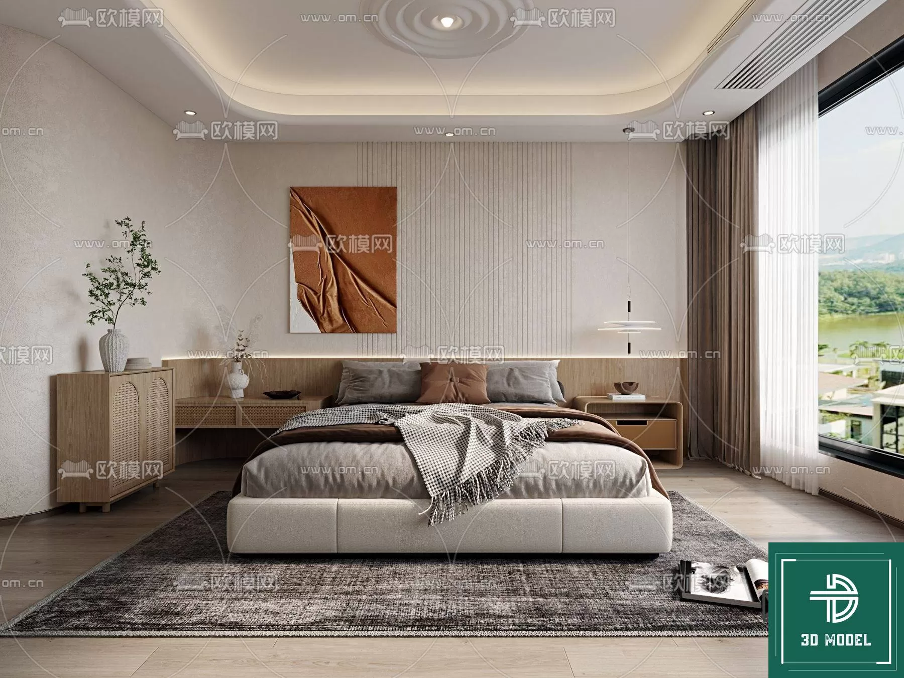 BEDROOM – 3DS MAX MODELS – 344 – PRO BEDROOM – 3DS MAX MODELS – 344 – PRO