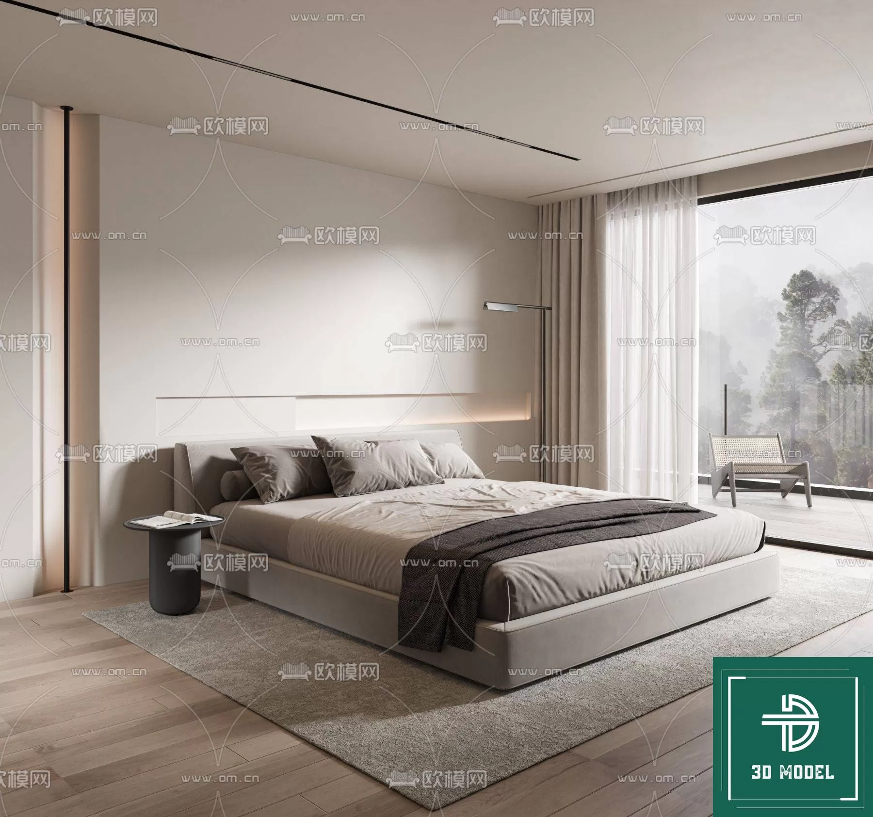 BEDROOM – 3DS MAX MODELS – 345 – PRO BEDROOM – 3DS MAX MODELS – 345 – PRO