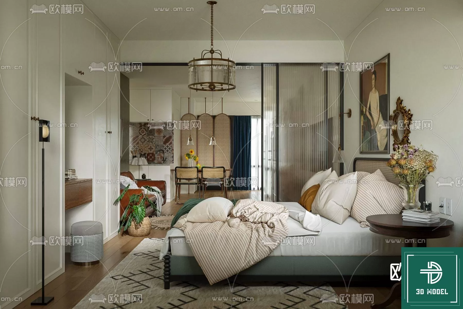 BEDROOM – 3DS MAX MODELS – 346 – PRO BEDROOM – 3DS MAX MODELS – 346 – PRO