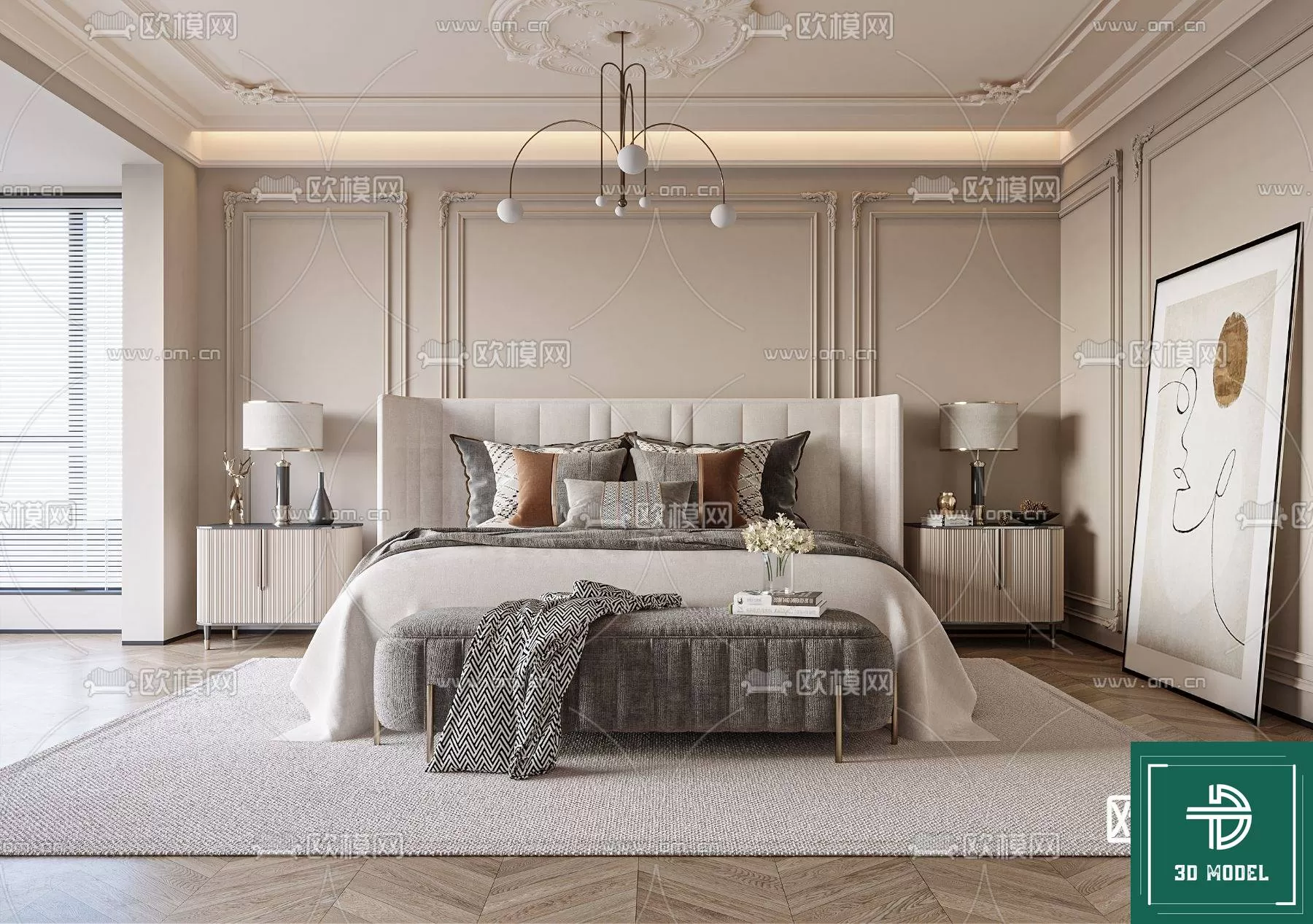 BEDROOM – 3DS MAX MODELS – 359 – PRO BEDROOM – 3DS MAX MODELS – 359 – PRO