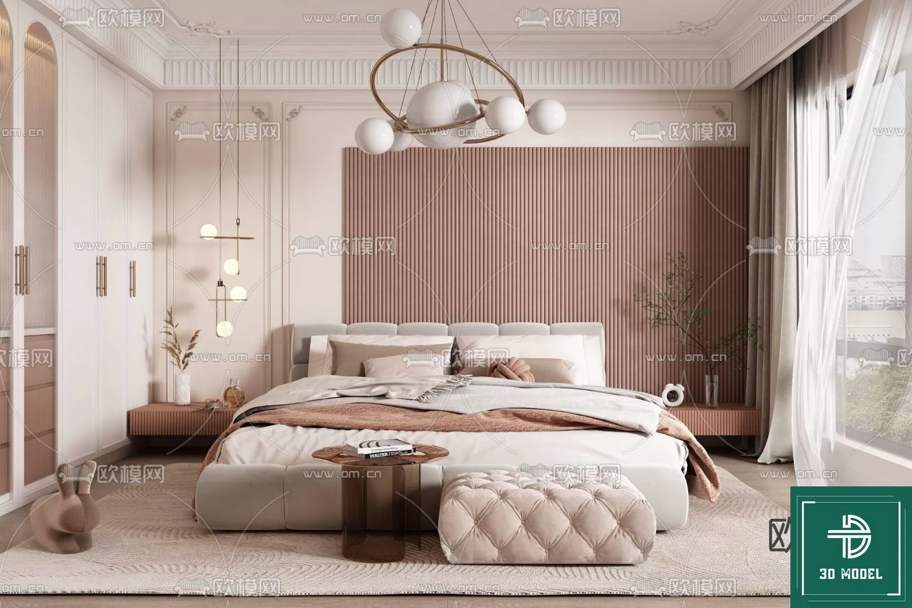 BEDROOM – 3DS MAX MODELS – 360 – PRO BEDROOM – 3DS MAX MODELS – 360 – PRO