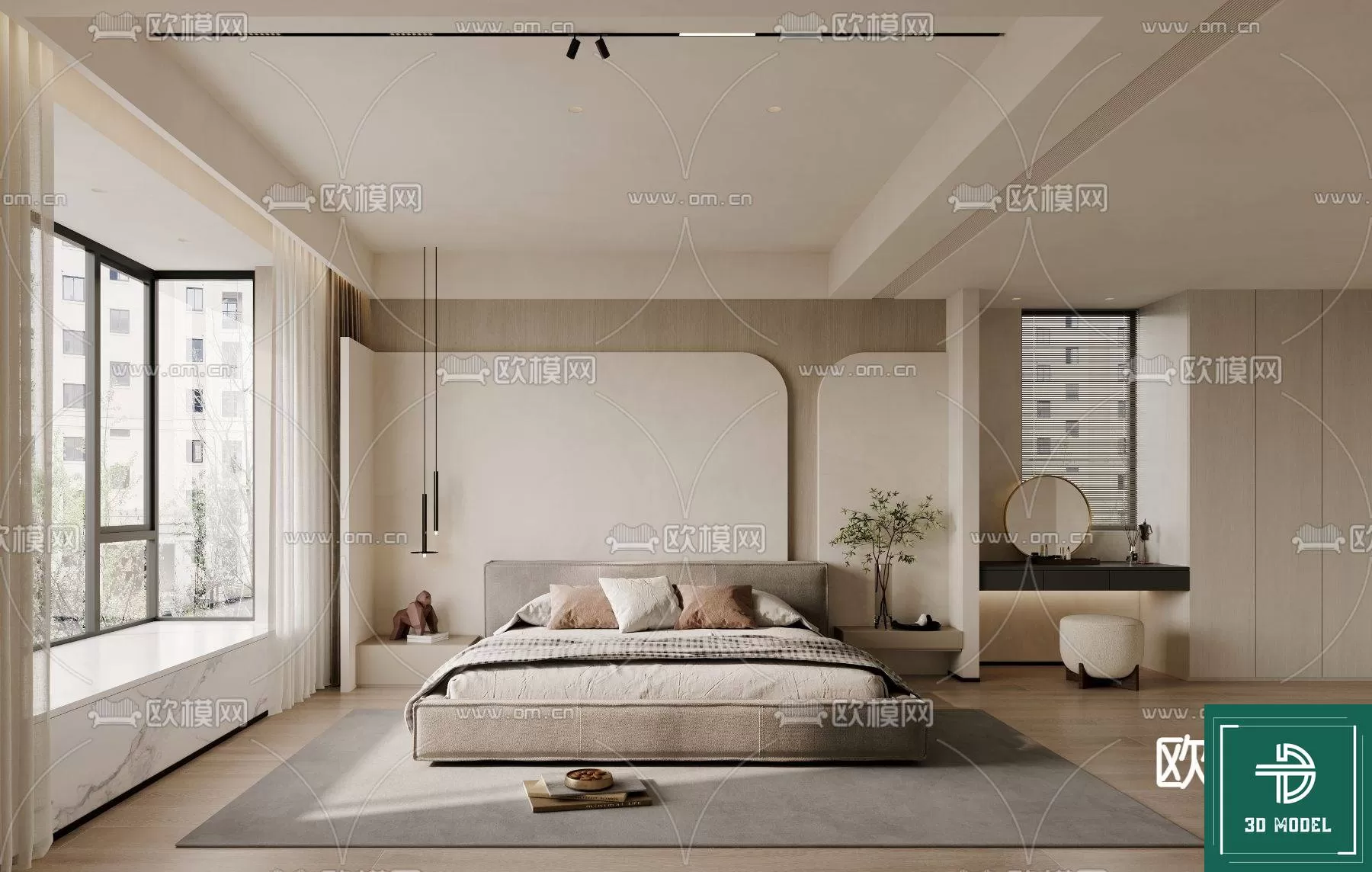 BEDROOM – 3DS MAX MODELS – 367 – PRO BEDROOM – 3DS MAX MODELS – 367 – PRO