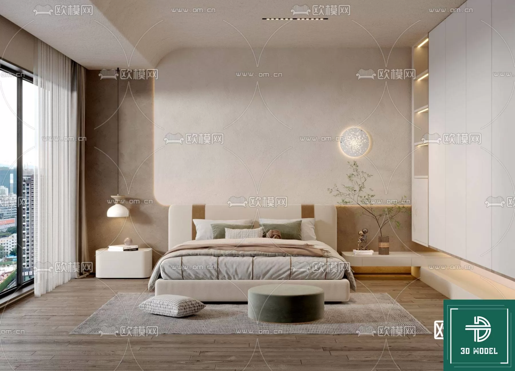 BEDROOM – 3DS MAX MODELS – 372 – PRO BEDROOM – 3DS MAX MODELS – 372 – PRO