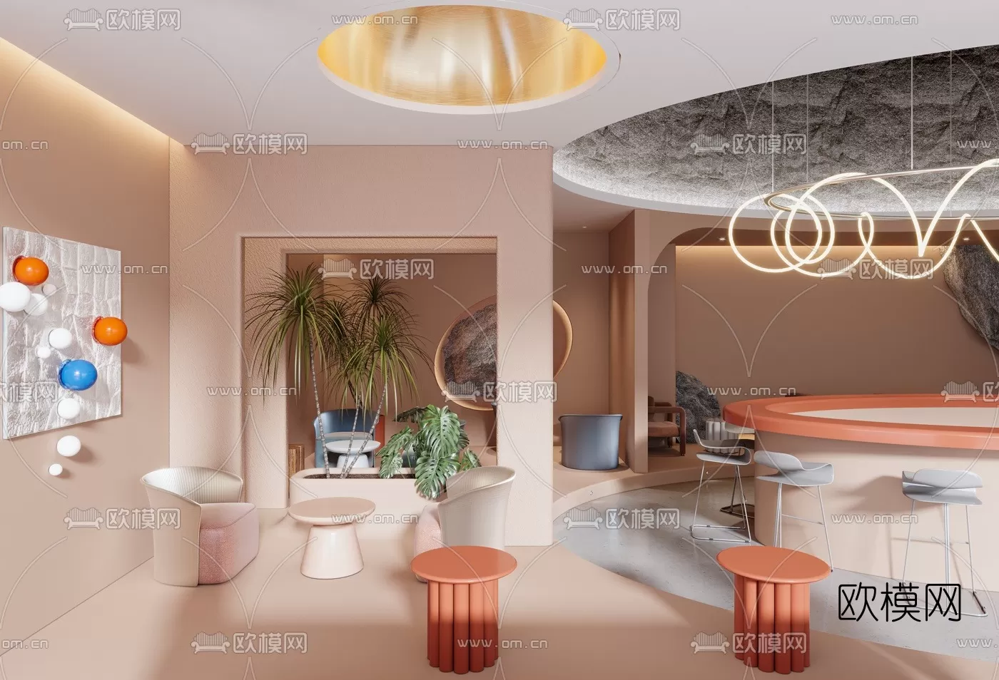 COFFEE SHOP 3D MODELS – 019 – PRO