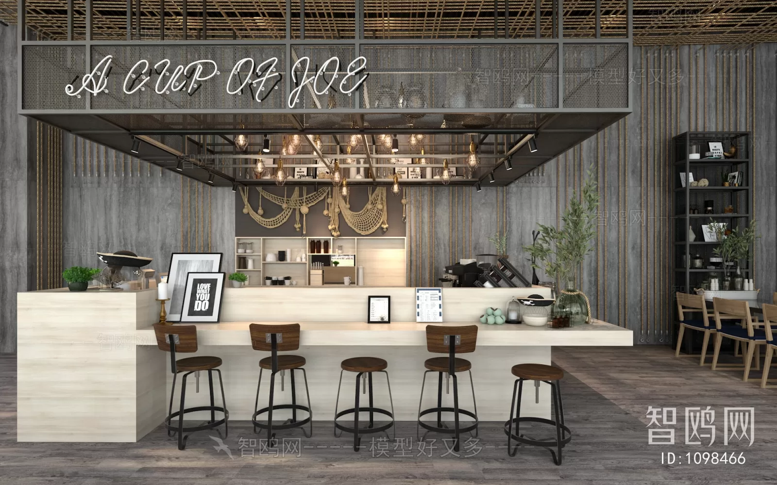 COFFEE SHOP 3D MODELS – 027 – PRO