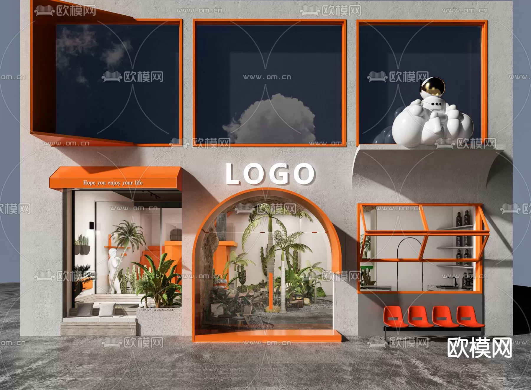 COFFEE SHOP 3D MODELS – 045 – PRO