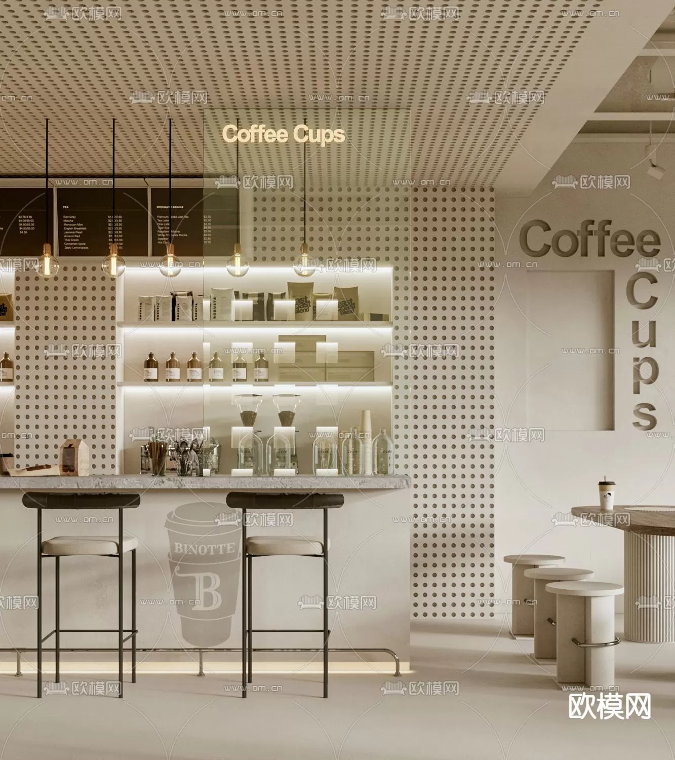 COFFEE SHOP 3D MODELS – 069 – PRO