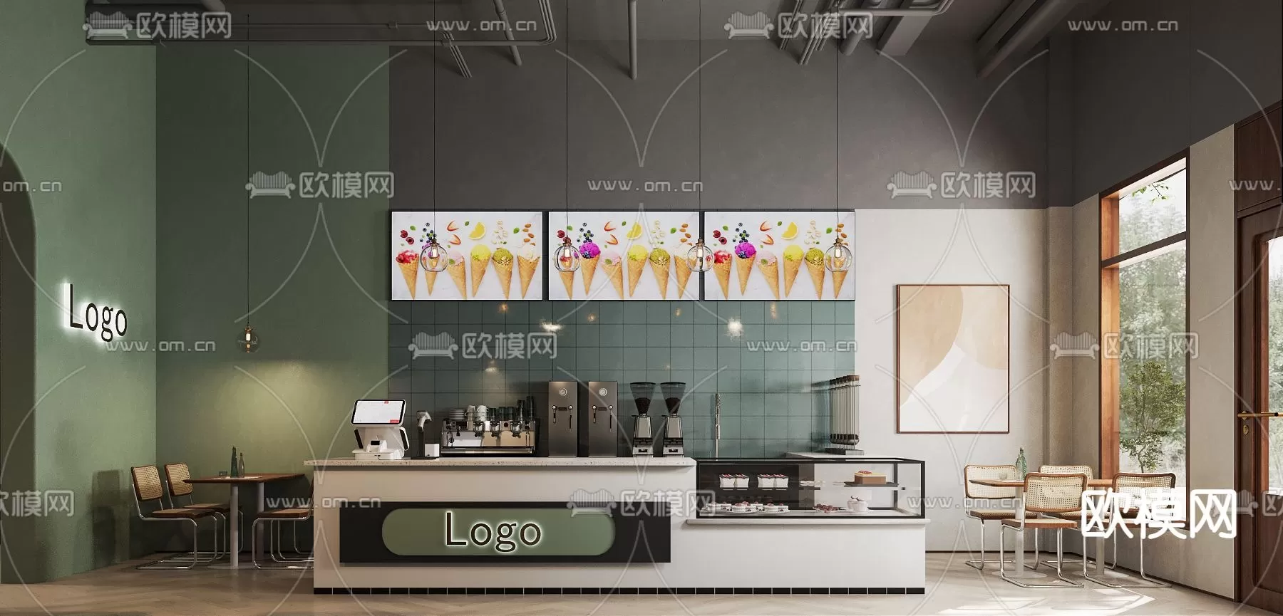 COFFEE SHOP 3D MODELS – 070 – PRO