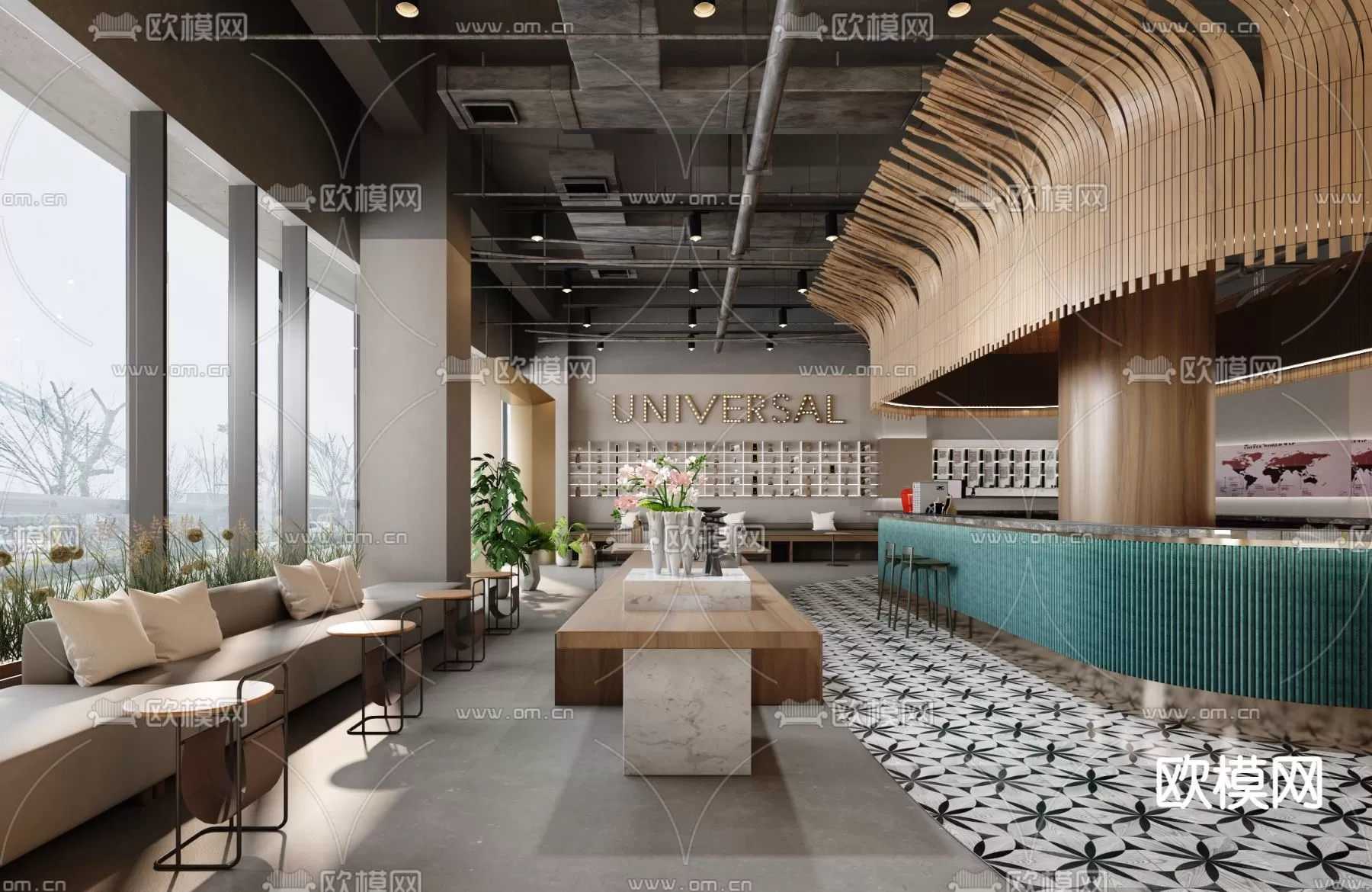 COFFEE SHOP 3D MODELS – 085 – PRO