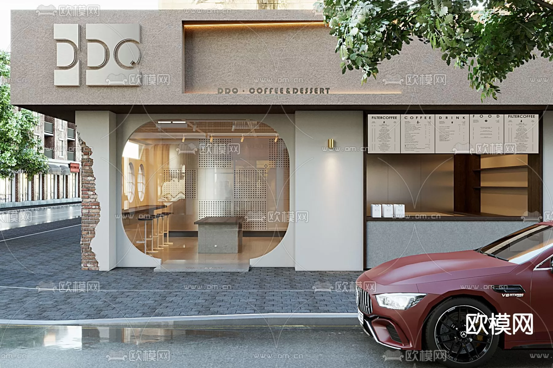 COFFEE SHOP 3D MODELS – 096 – PRO