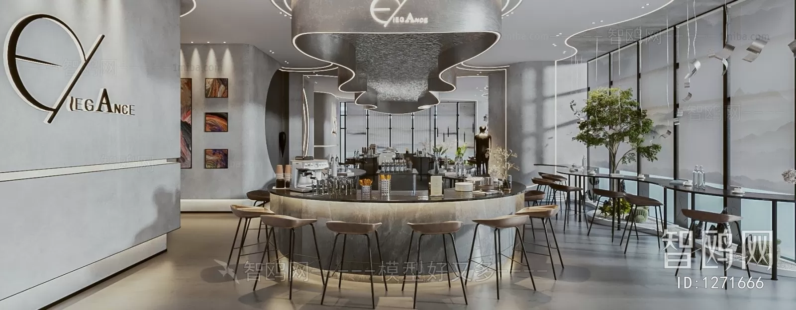 COFFEE SHOP 3D MODELS – 114 – PRO