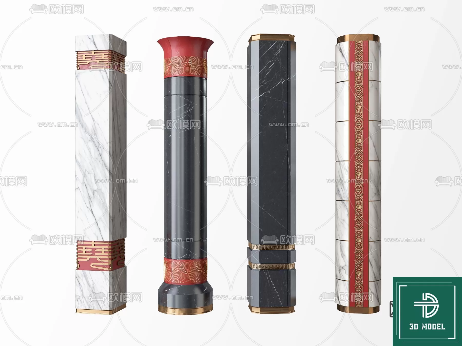 Pillar 3D Models – 3DS Max – 046 – PRO