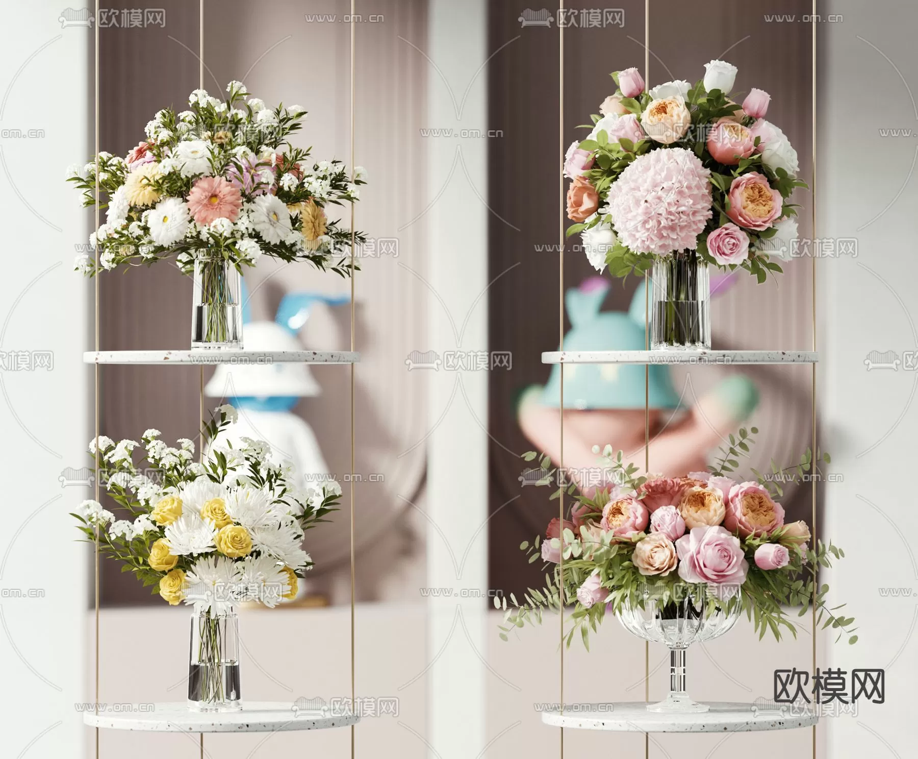 DECORATION SETS – 3D MODELS – 122 – PRO