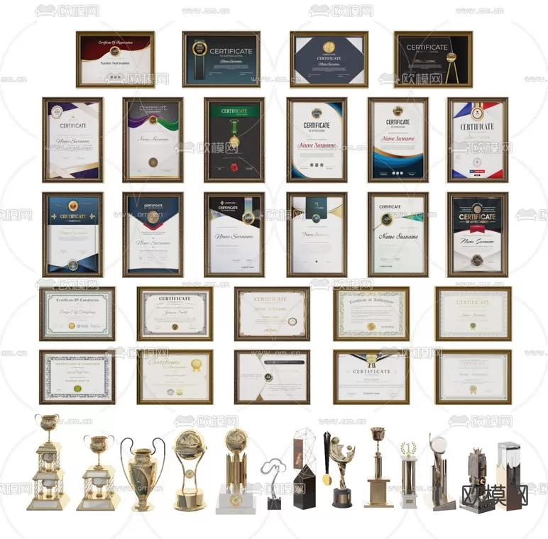 DECORATION SETS – 3D MODELS – 161 – PRO