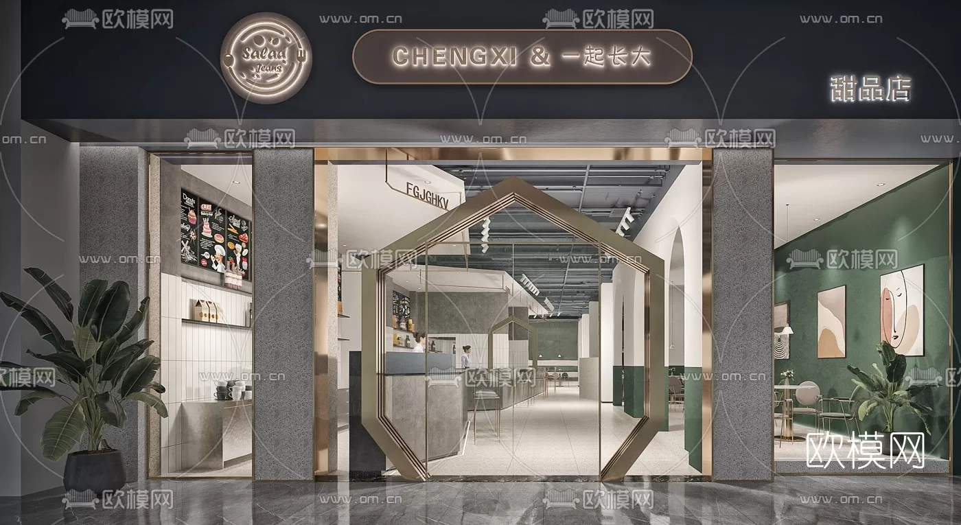 COFFEE SHOP 3D MODELS – 004 – PRO