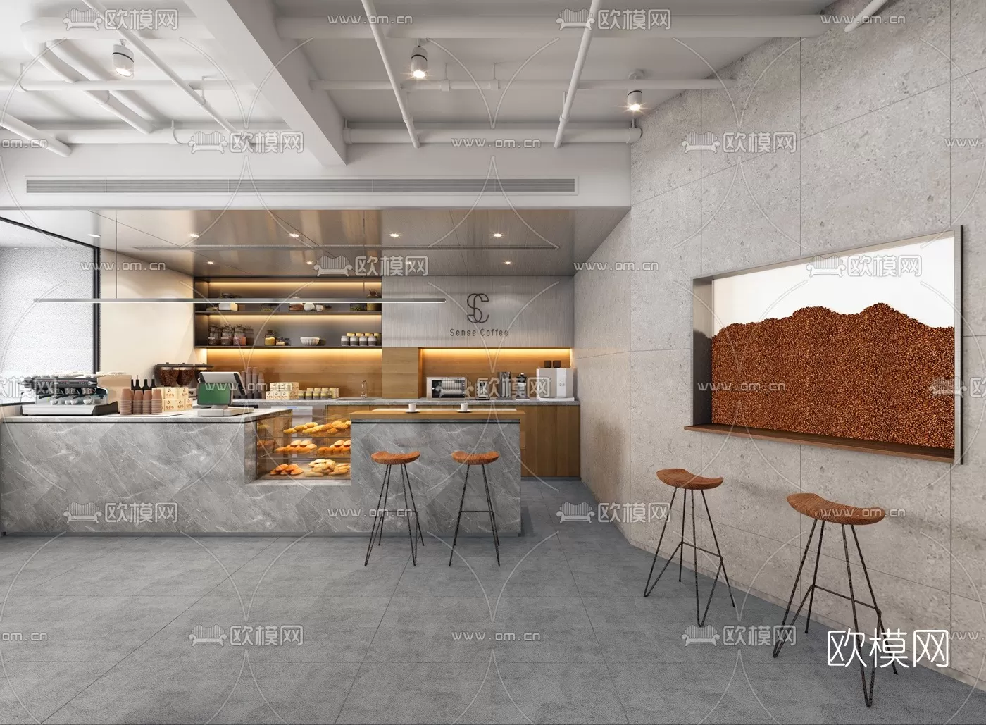 COFFEE SHOP 3D MODELS – 005 – PRO