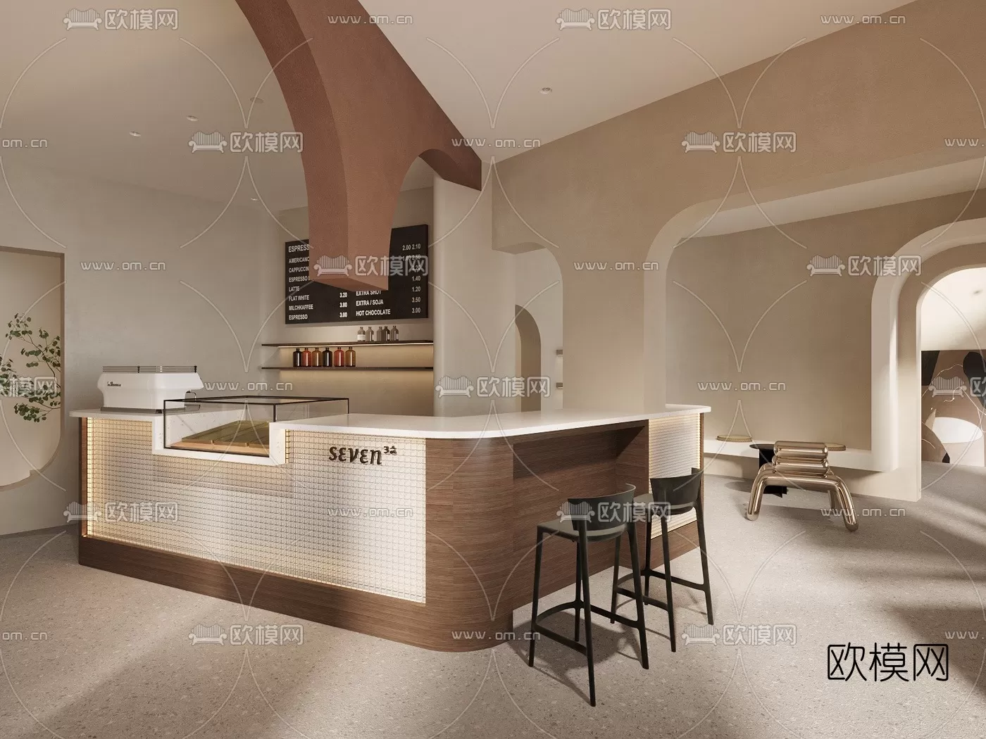 COFFEE SHOP 3D MODELS – 006 – PRO