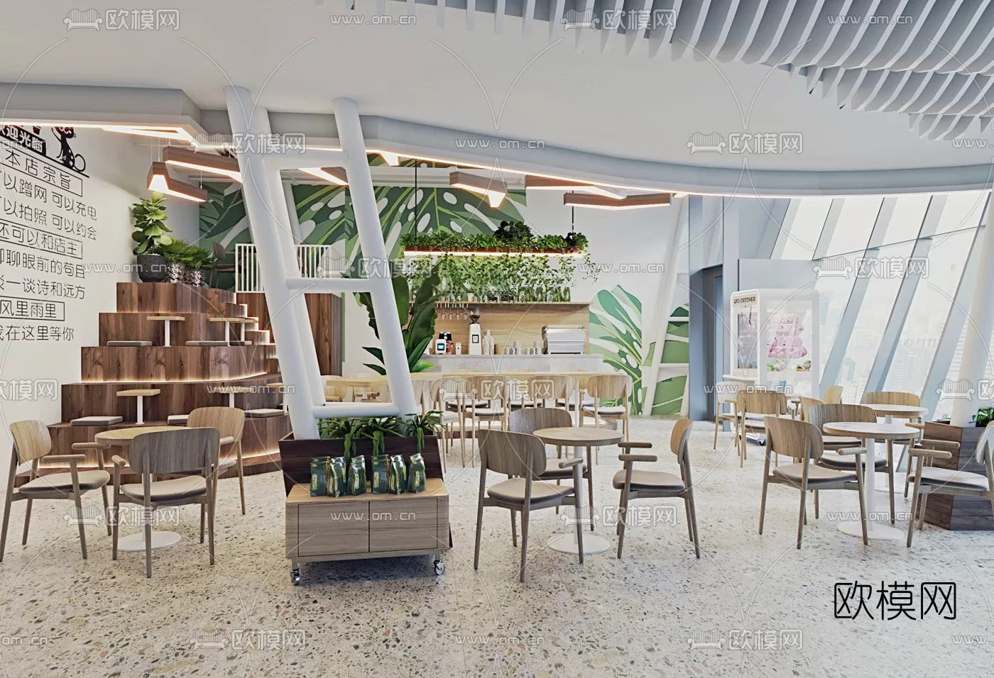 COFFEE SHOP 3D MODELS – 008 – PRO