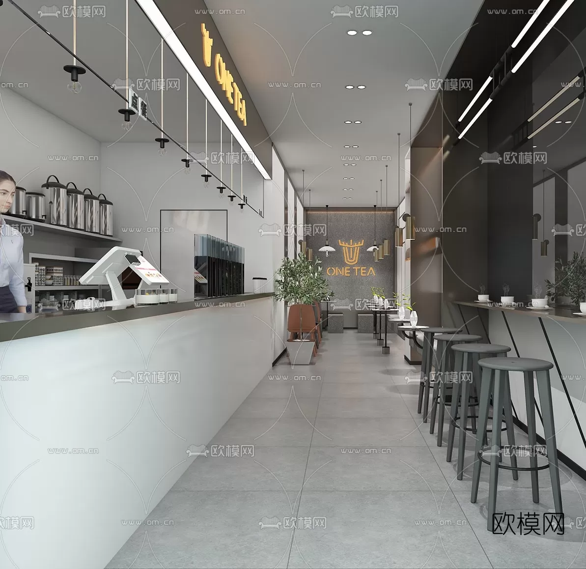 COFFEE SHOP 3D MODELS – 015 – PRO