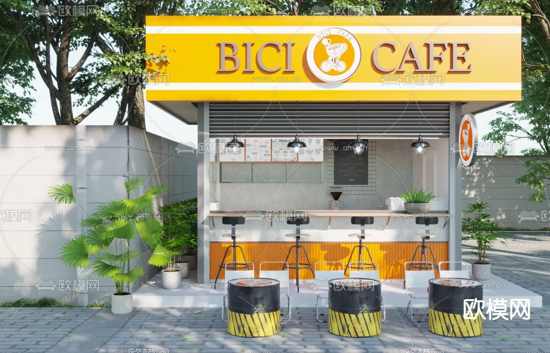 COFFEE SHOP 3D MODELS – 031 – PRO