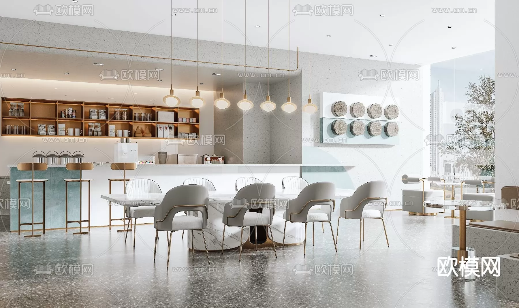 COFFEE SHOP 3D MODELS – 033 – PRO