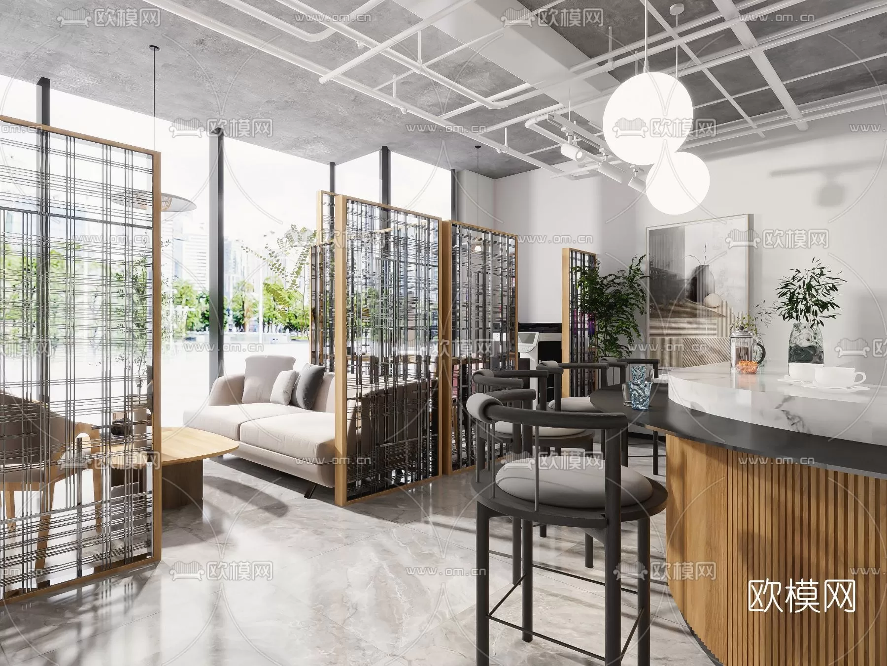 COFFEE SHOP 3D MODELS – 043 – PRO