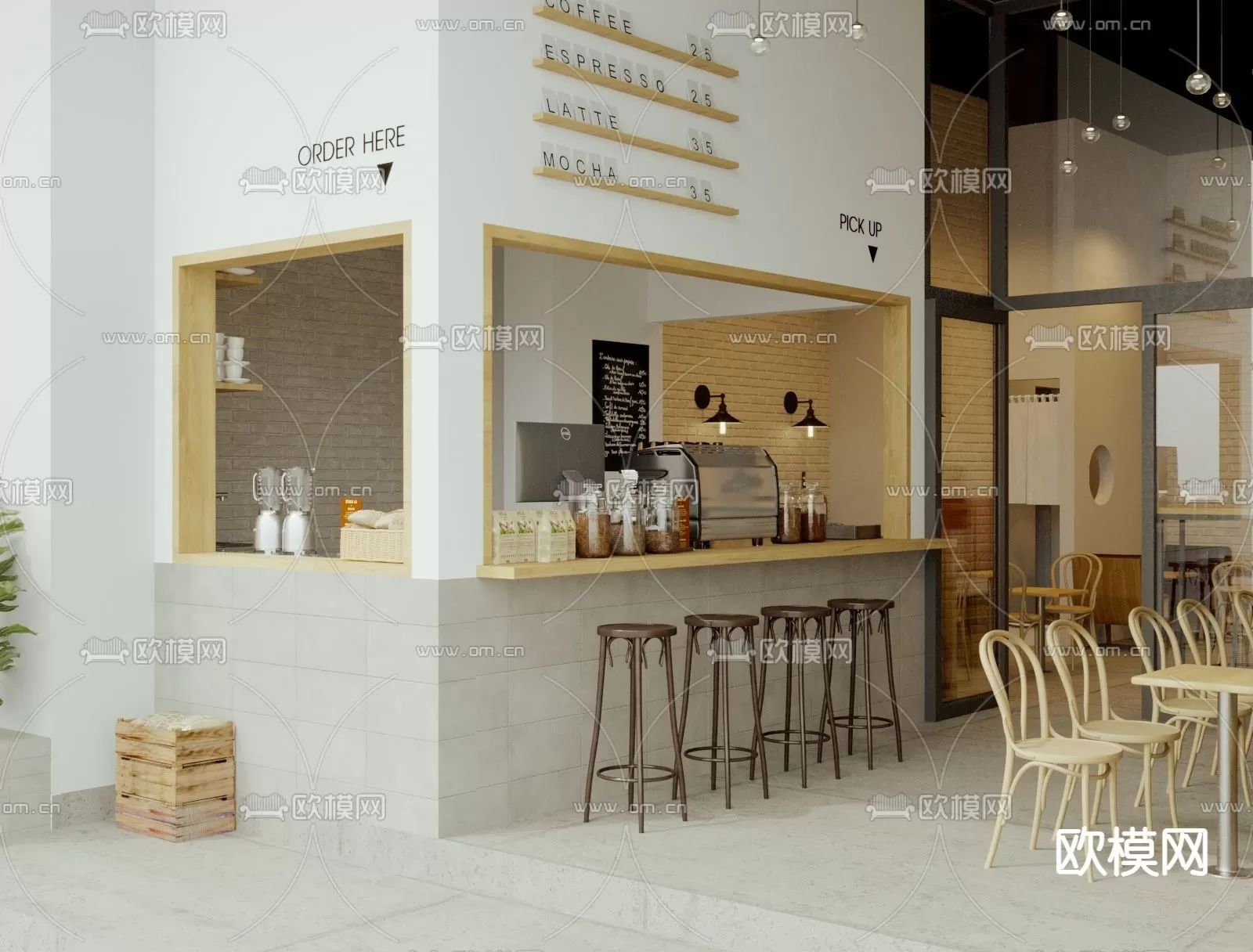 COFFEE SHOP 3D MODELS – 050 – PRO