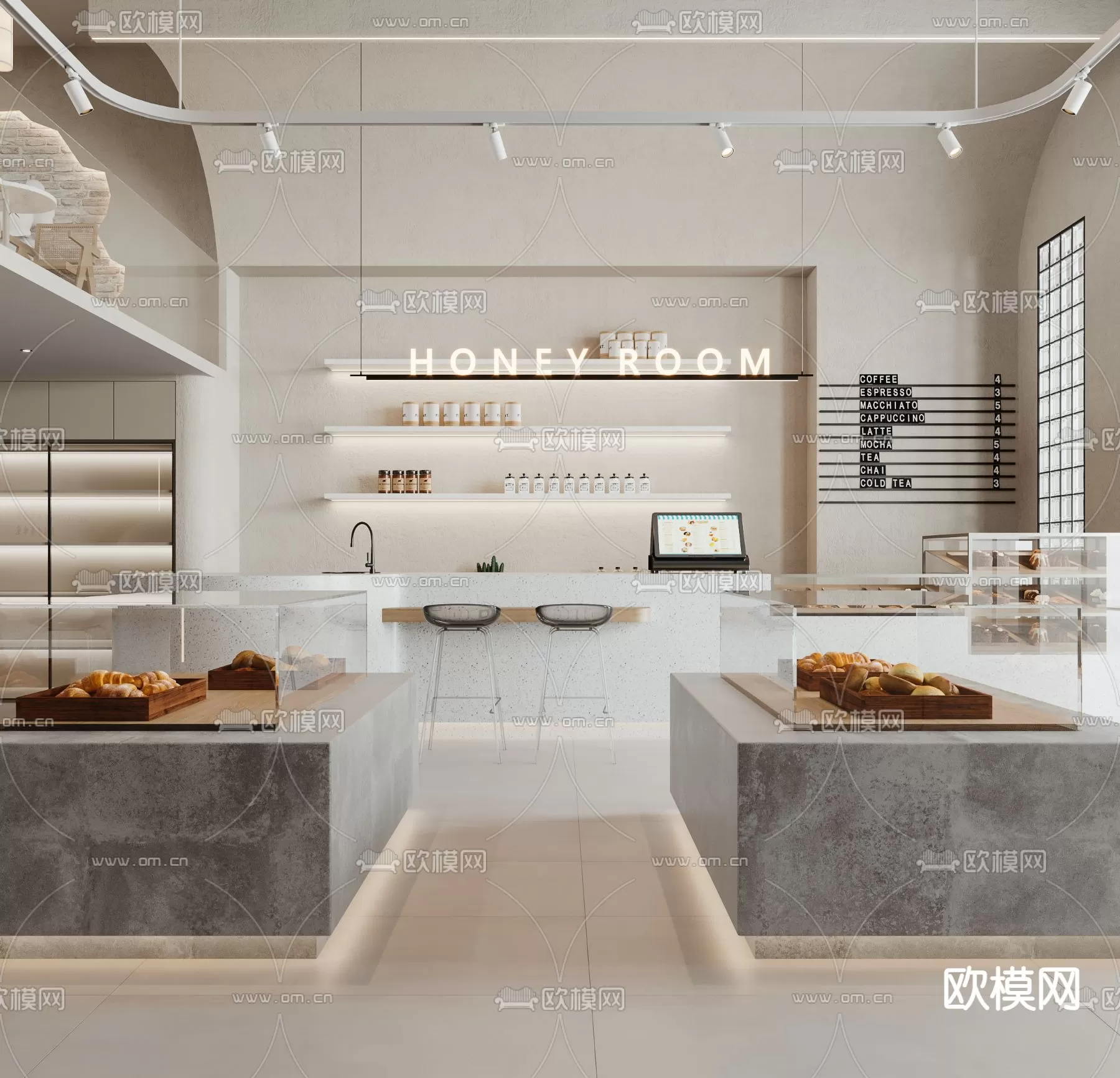 COFFEE SHOP 3D MODELS – 055 – PRO