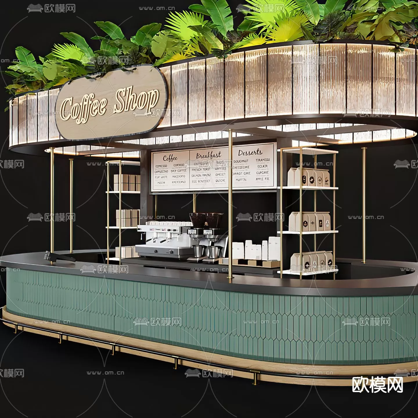 COFFEE SHOP 3D MODELS – 064 – PRO