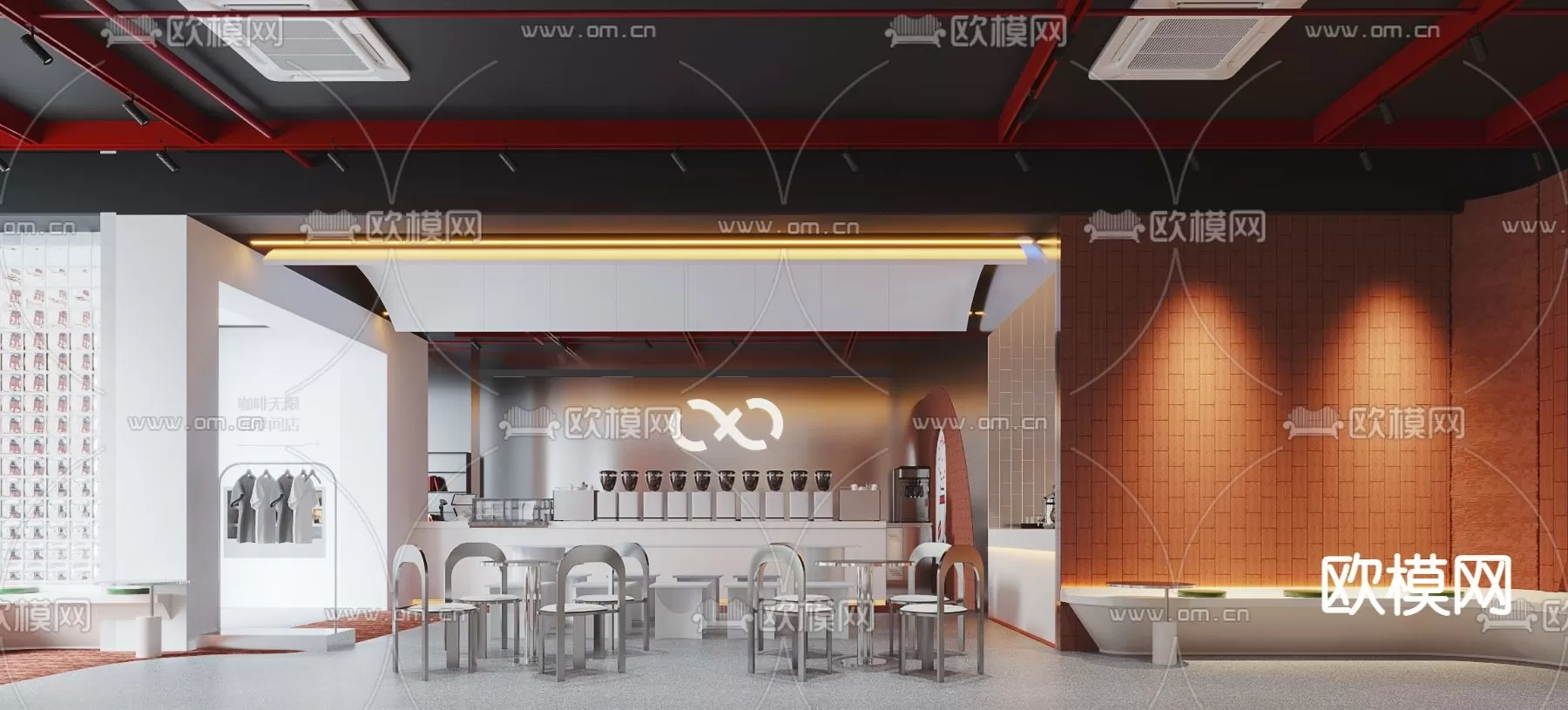 COFFEE SHOP 3D MODELS – 068 – PRO