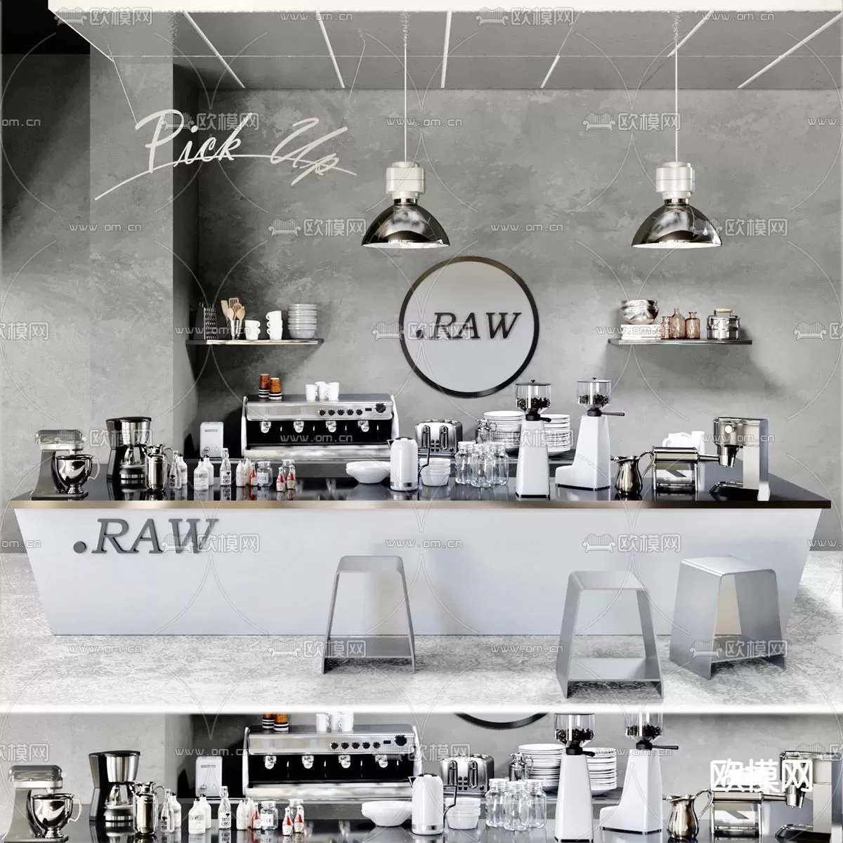 COFFEE SHOP 3D MODELS – 074 – PRO