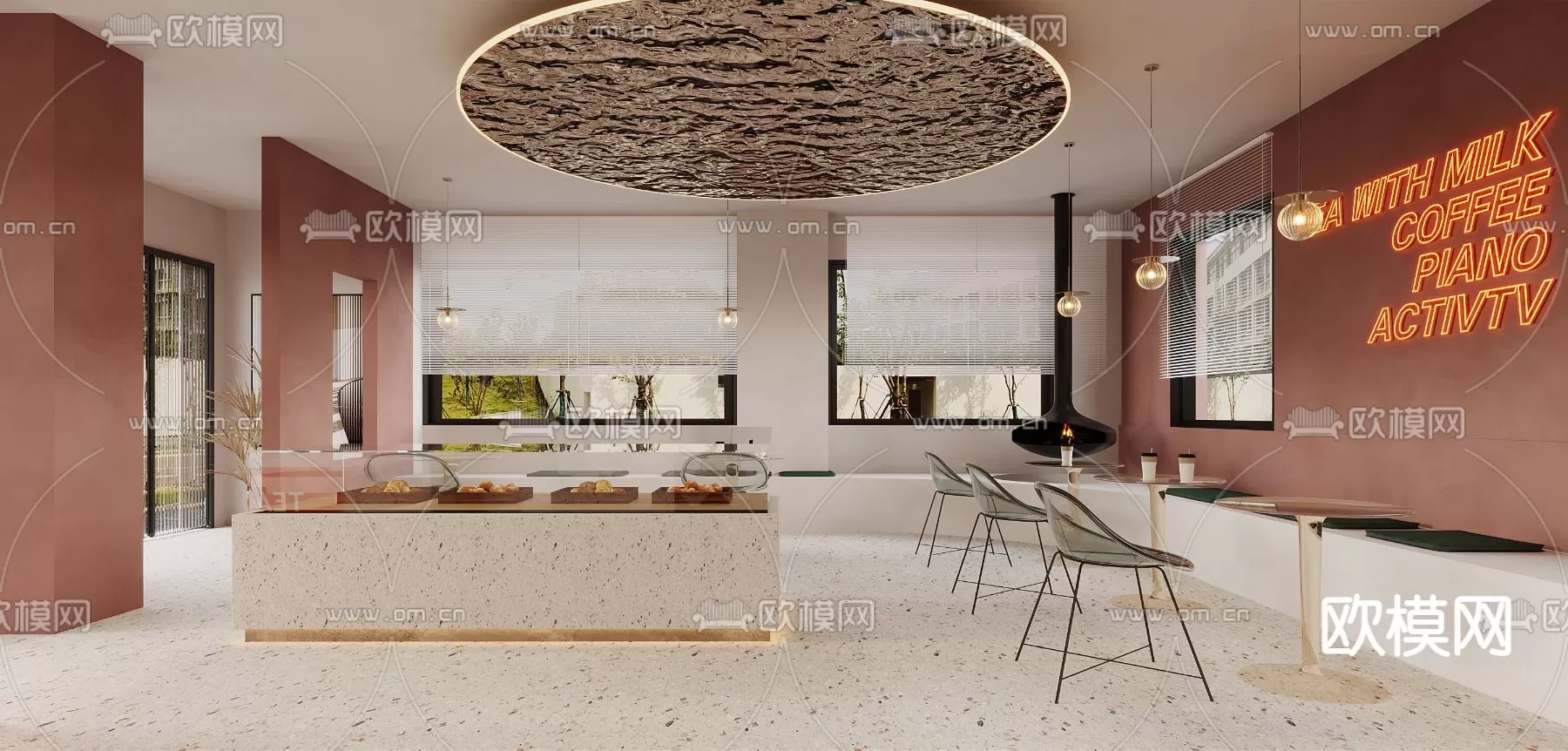 COFFEE SHOP 3D MODELS – 075 – PRO